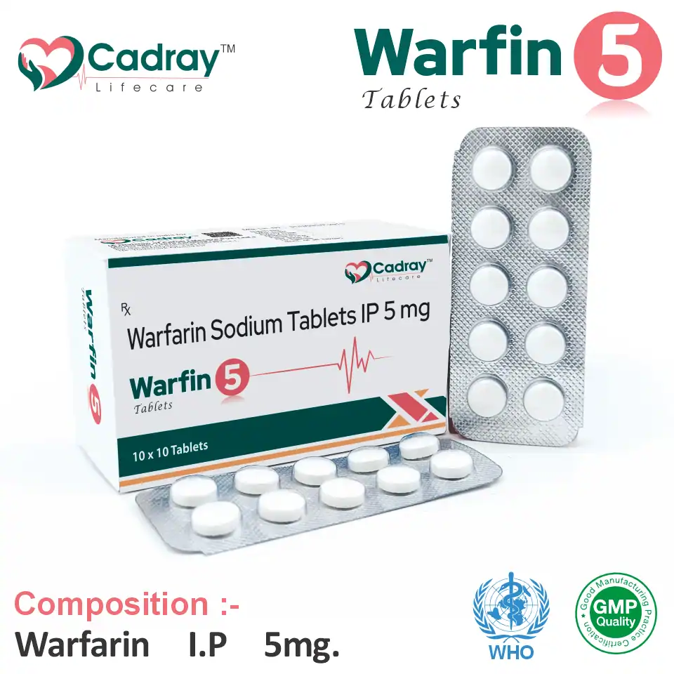 Warfarin 5 mg Tablet in PCD Pharma Franchise
